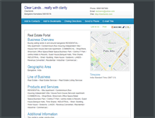 Tablet Screenshot of clearlands.com